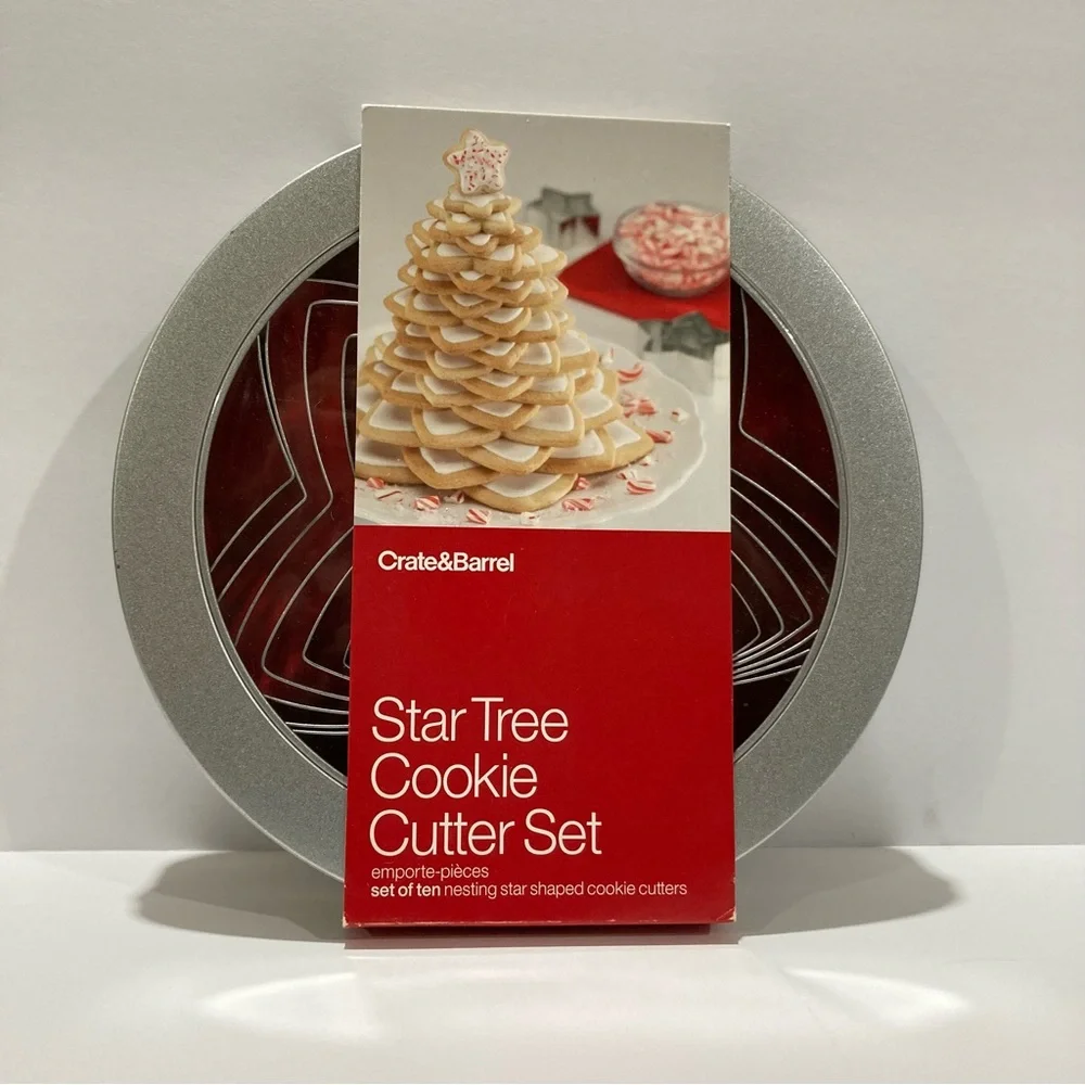 Crate & Barrel Star Tree Cookie Cutter Set